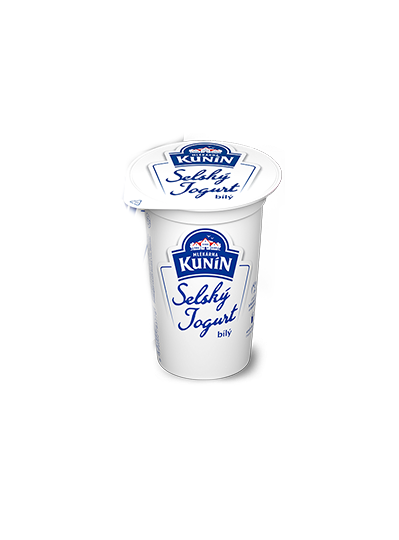 Selský jogurt bílý Kunín 400g