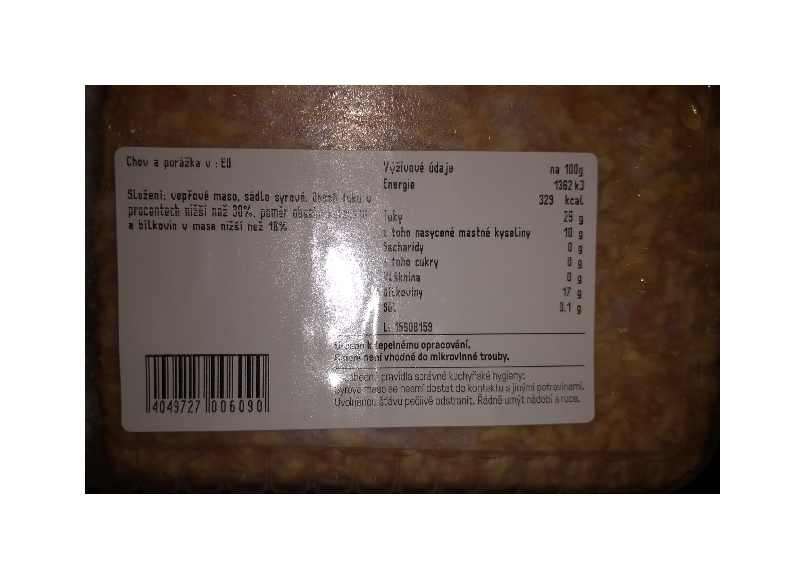 Mleté maso mix 0,4kg
