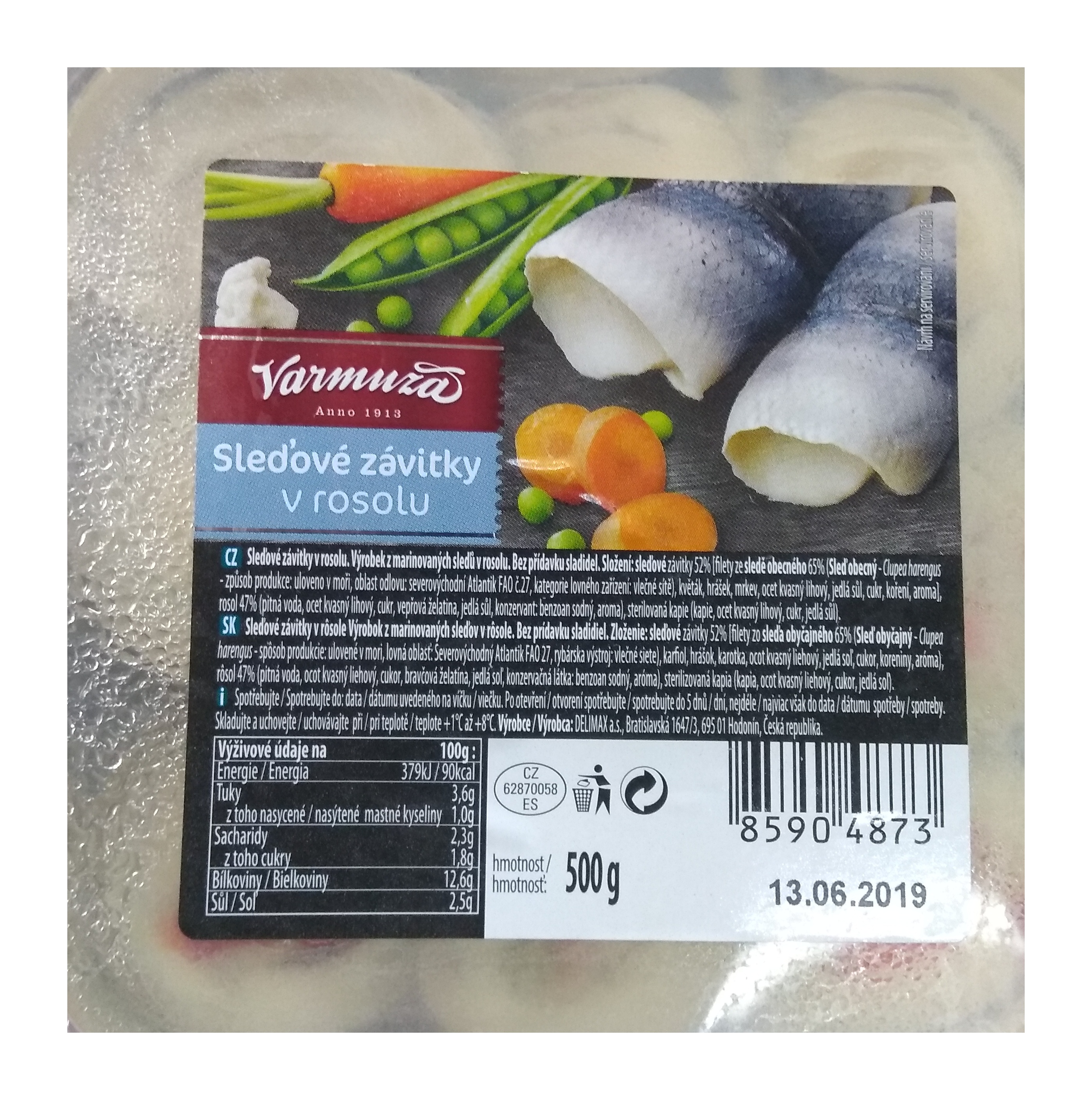 Uzenáčky v rosolu 0,5 Kg