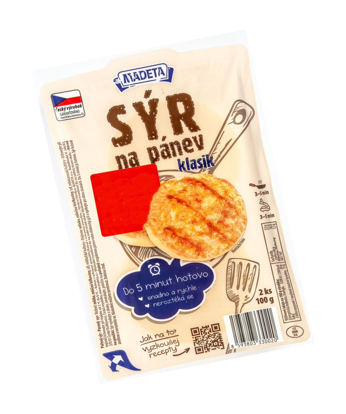 Sýr na pánev se šunkou xxl 200g