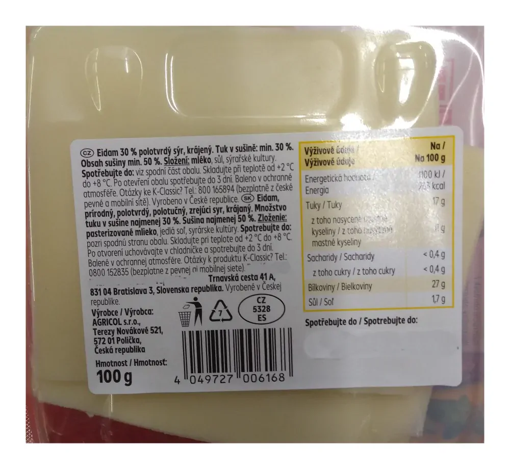 Sýr na pánev s bylinkami 100g