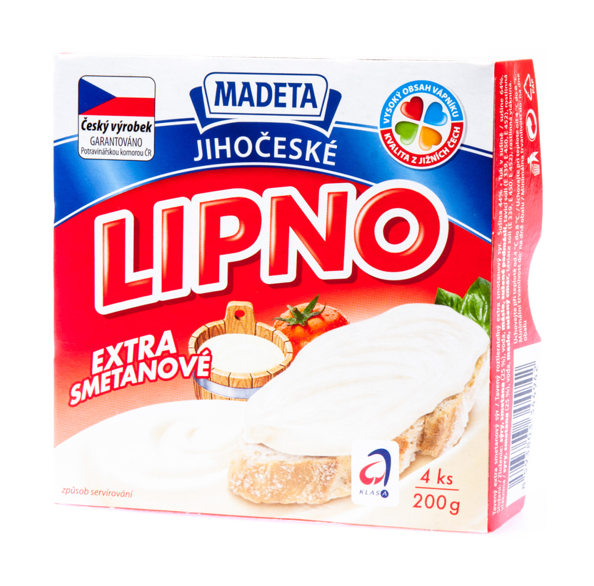 Lipno extra smetanový sýr se šunkou tavený 200g