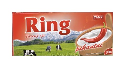 Ring tavený sýr pikantní 150g
