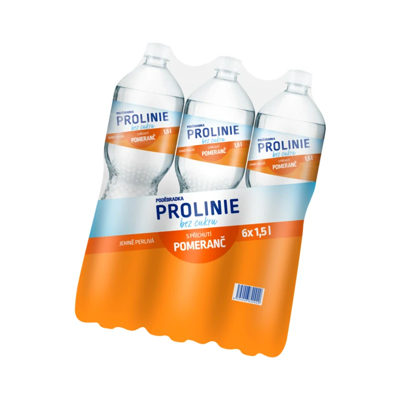 ProLinie Jemně perlivá pomeranč 6 x 1,5l