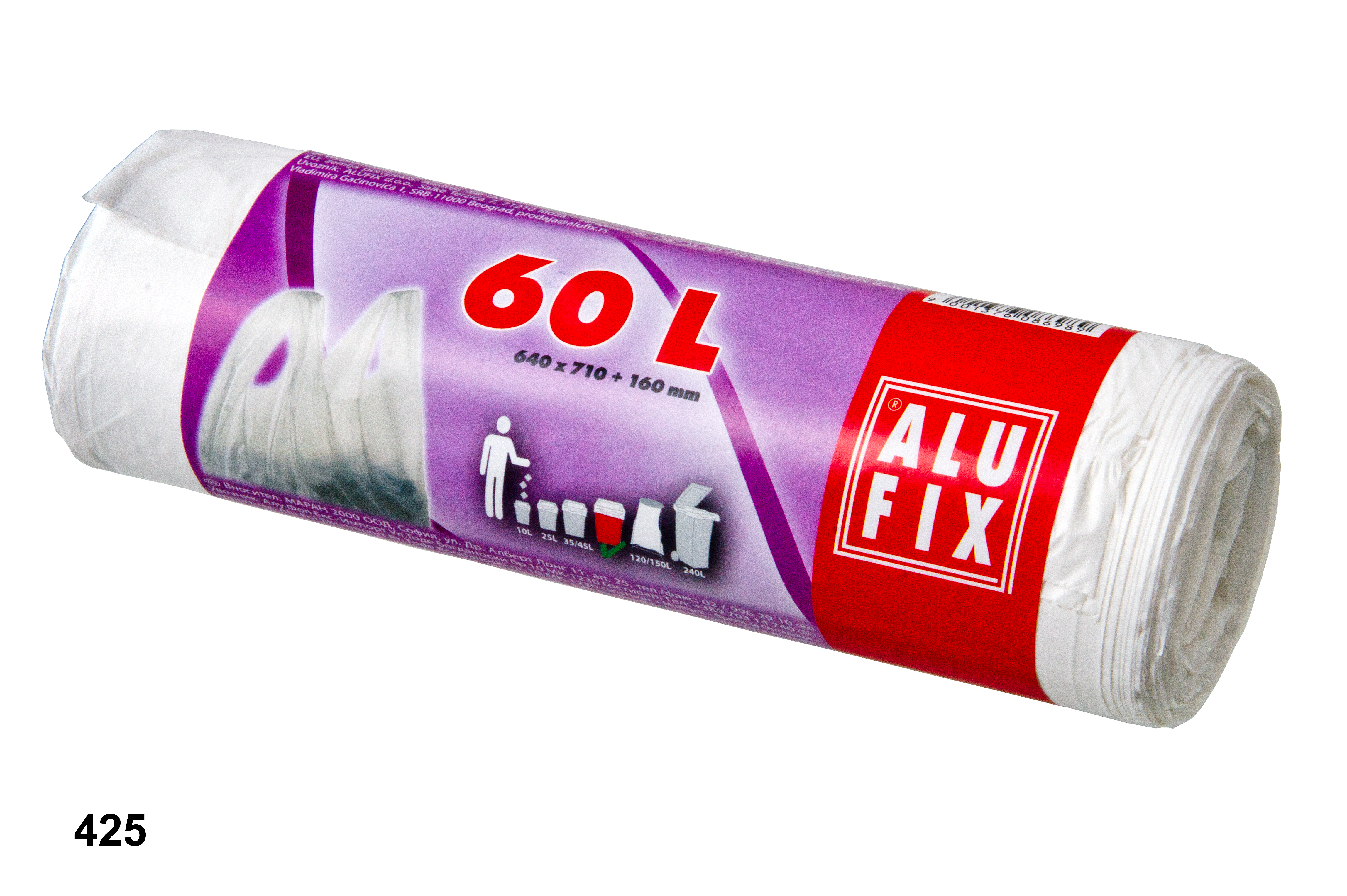 Odpadkové pytle obyč. 35 l s uchy 20 ks