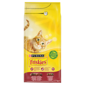 FRISKIES s hovězím, kuřetem a se zeleninou 1,5kg