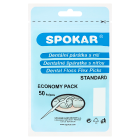 Dentální párátka s nití 50 ks