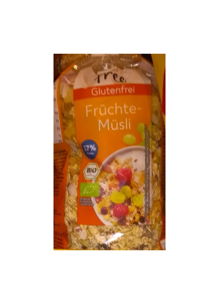 Ovocné musli Bio bezlepkové 375g