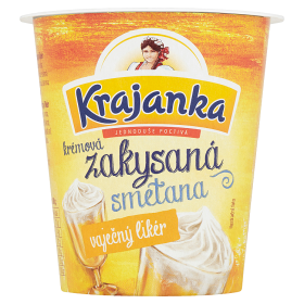 Zakysaná krémová smetana vaječný likér Krajanka 130g