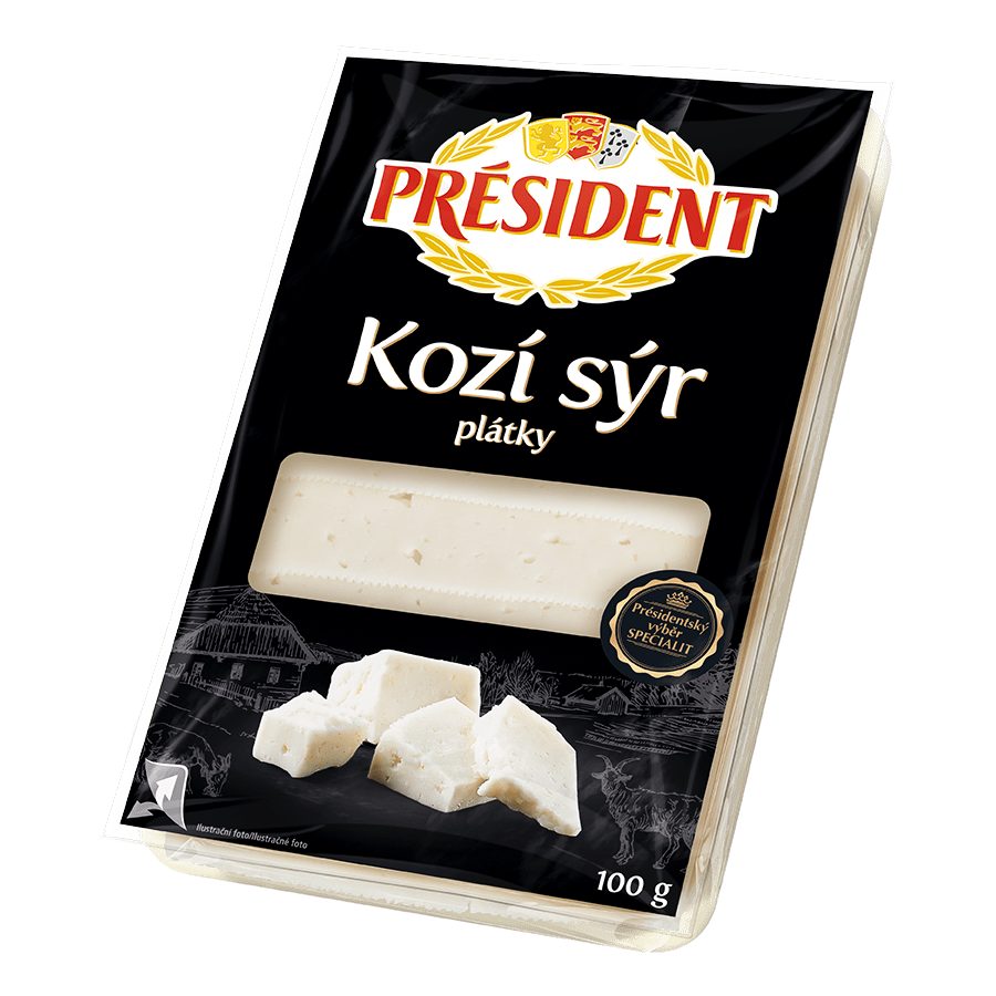Kozí sýr president plátky 100g