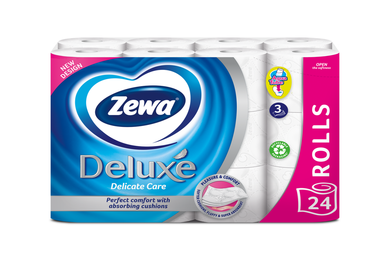 Toaletní papír Deluxe Delic Care Zewa 3vrstvý 24ks