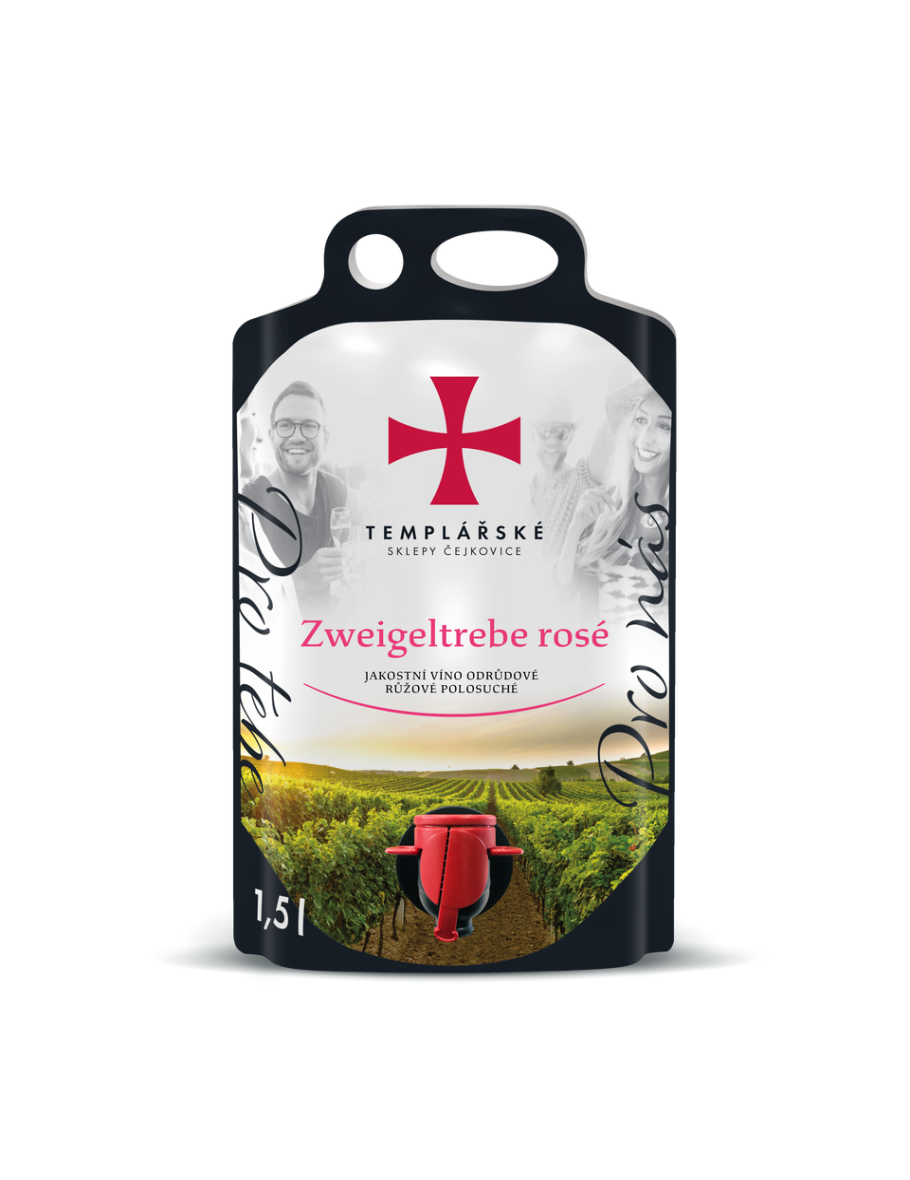 Zweigeltrebe Rosé Templářské sklepy Bag 1,5 l