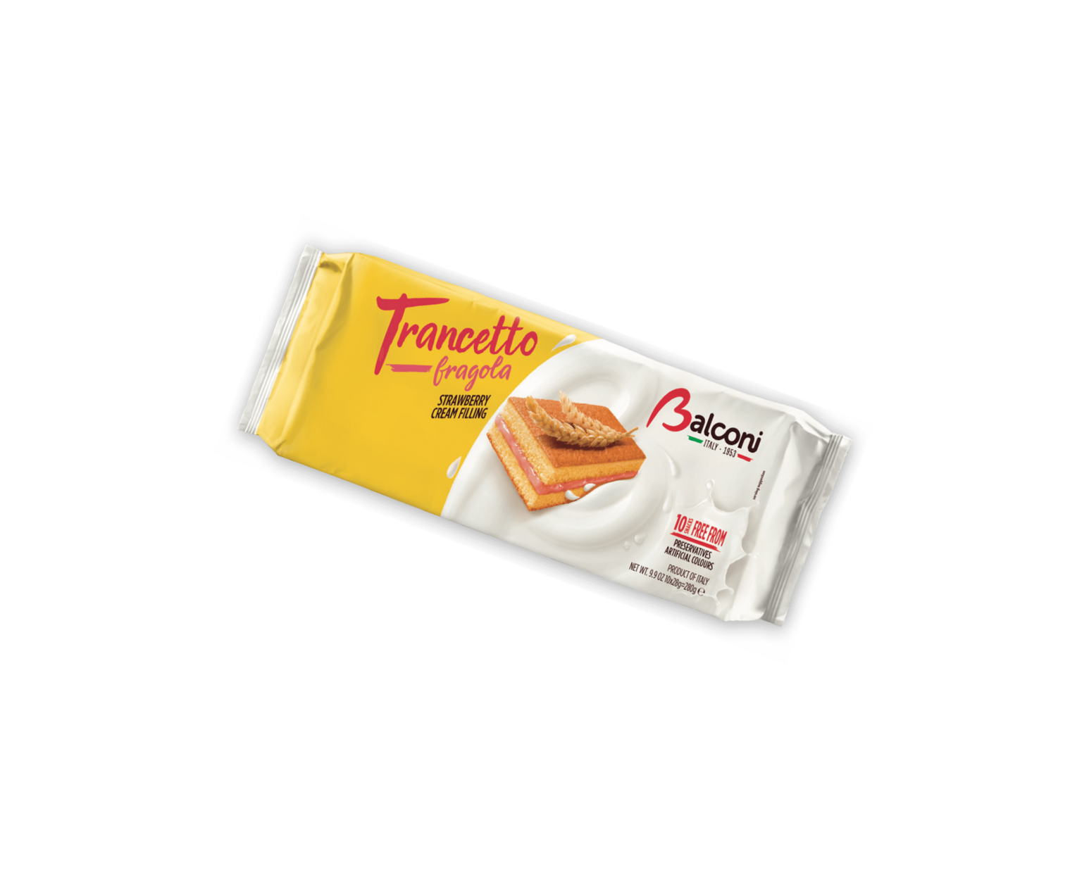 Balconi Trancetto jahodový moučník 10x28g