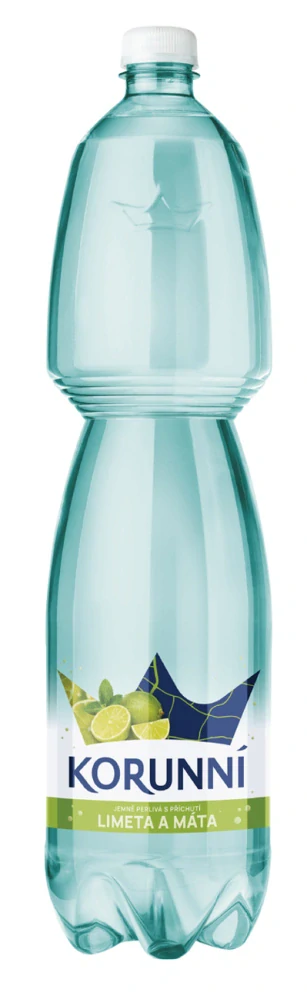 Korunní jemně perlivá limeta s mátou 6 x 1,5l
