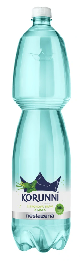 Korunní jemně perlivá neslazená máta 6 x 1,5l