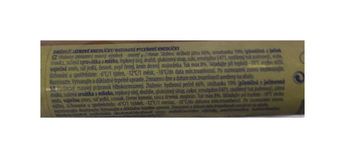 Játrové knedlíčky Babiččiny mražené 220g