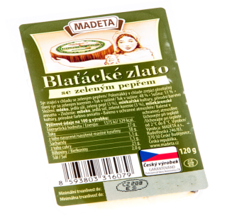 Blaťácké zlato Madeta se zeleným pepřem120g